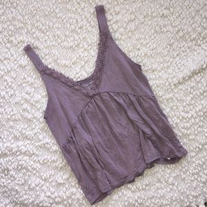 AE Soft & Sexy Lilac Purple V-Neck Tank Top